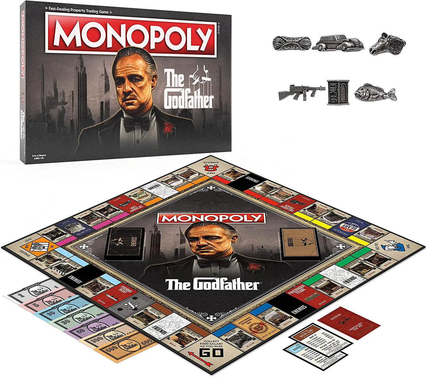 JEU DE SOCIÉTÉ - MONOPOLY - THE GODFATHER 50TH ANNIVERSARY - VERSION ANGLAISE