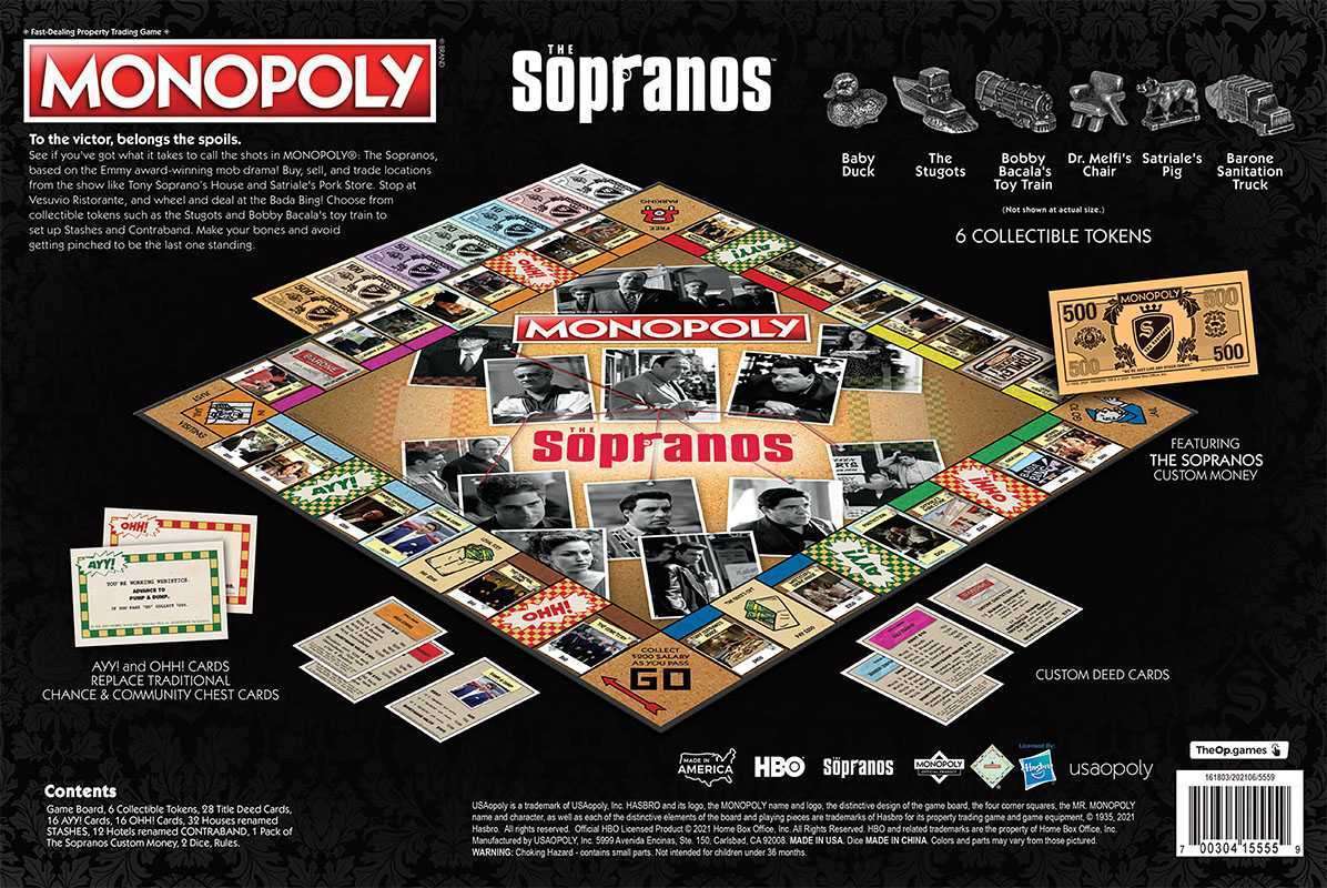 JEU DE SOCIÉTÉ - MONOPOLY - THE SOPRANOS EDITION - VERSION ANGLAISE