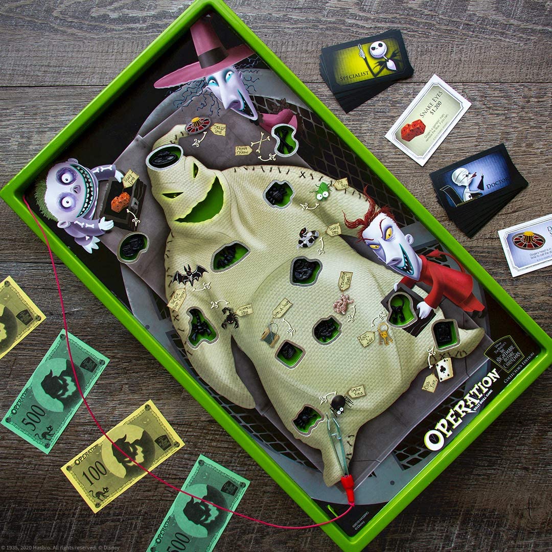 JEU DE SOCIÉTÉ - OPERATION - TIM BURTON'S NIGHTMARE BEFORE CHRISTMAS - VERSION ANGLAISE