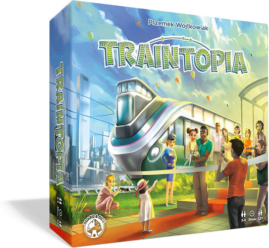 JEU DE SOCIÉTÉ - TRAINTOPIA- BOARD & DICE - VERSION ANGLAISE