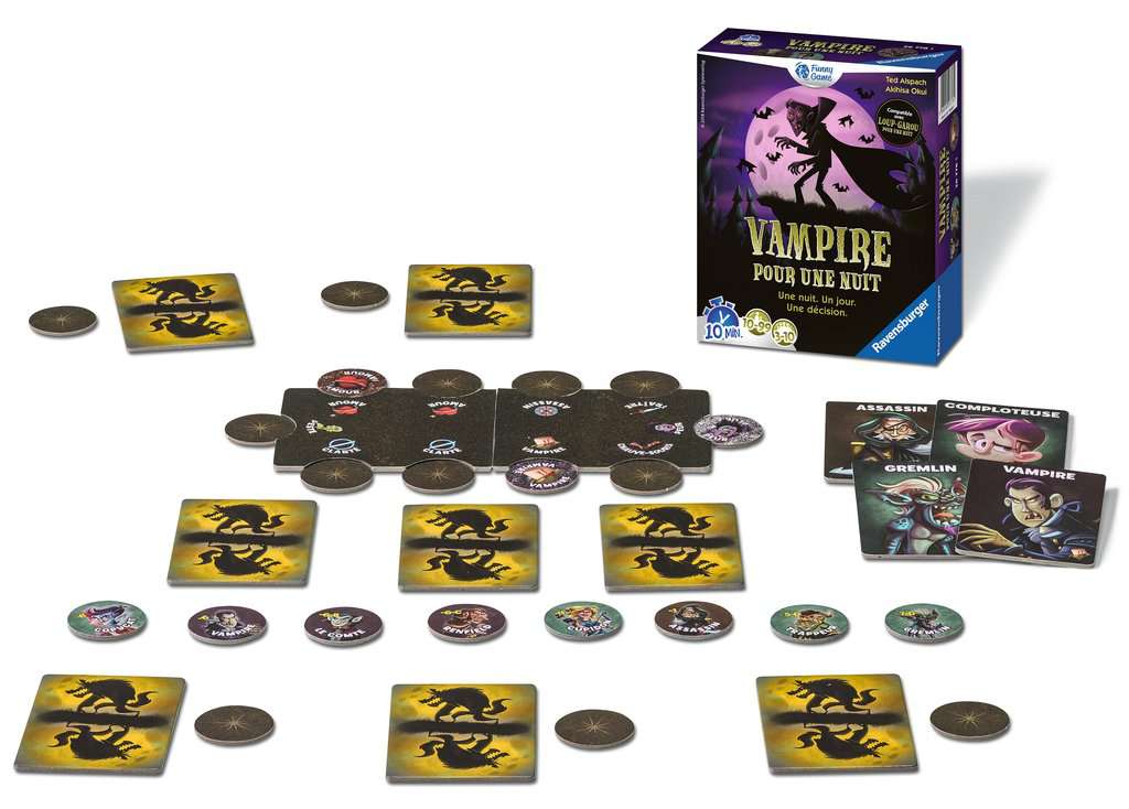 JEU DE SOCIÉTÉ - VAMPIRE POUR UNE NUIT - RAVENSBURGER - VERSION FRANCAISE