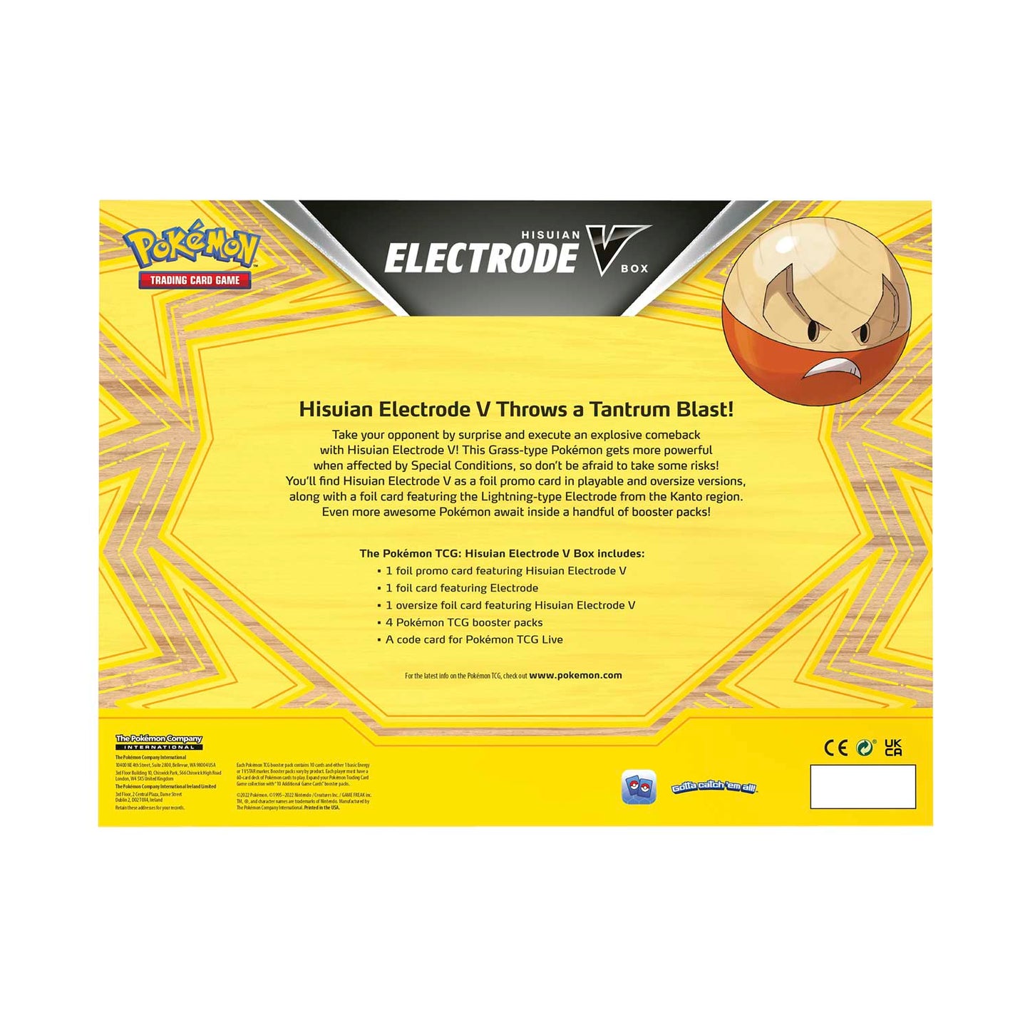 POKÉMON - HISUIAN ELECTRODE V BOX - 2022