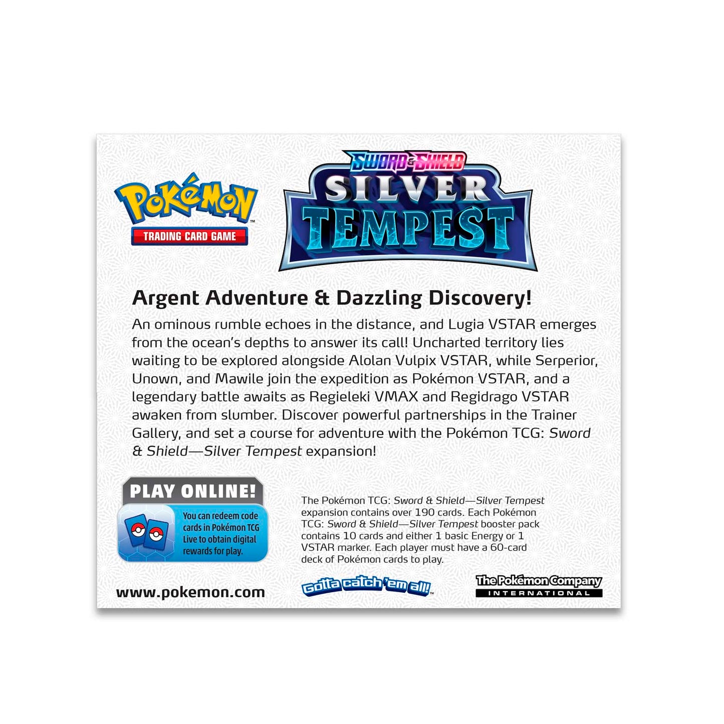 POKÉMON - SILVER TEMPEST - BOOSTER BOX - SWORD & SHIELD