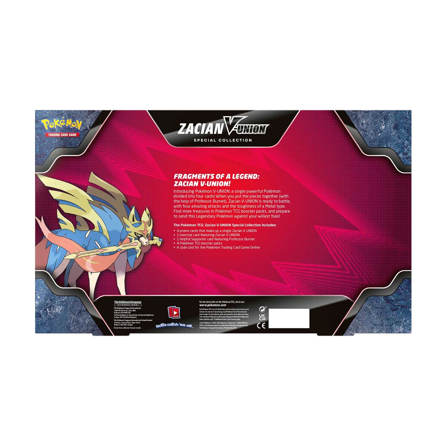 POKÉMON - ZACIAN V-UNION - SPECIAL COLLECTION BOX