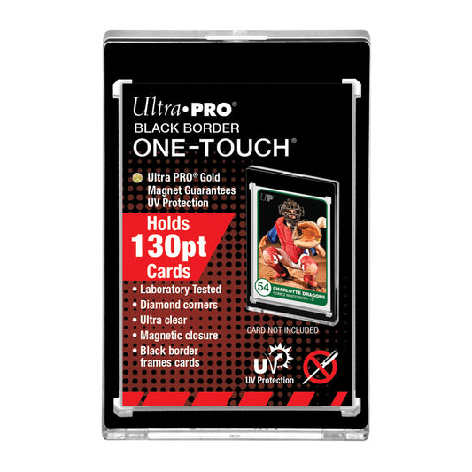 ULTRA PRO ONE-TOUCH 130PT BLACK BORDER CARD PROTECTOR