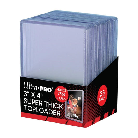 ULTRA PRO TOPLOADER 25 PACK 3 X 4 75PT SUPER THICK CARD PROTECTORS