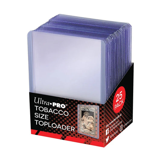ULTRA PRO TOPLOADER 25 PACK TOBACCO SIZE CARD PROTECTORS